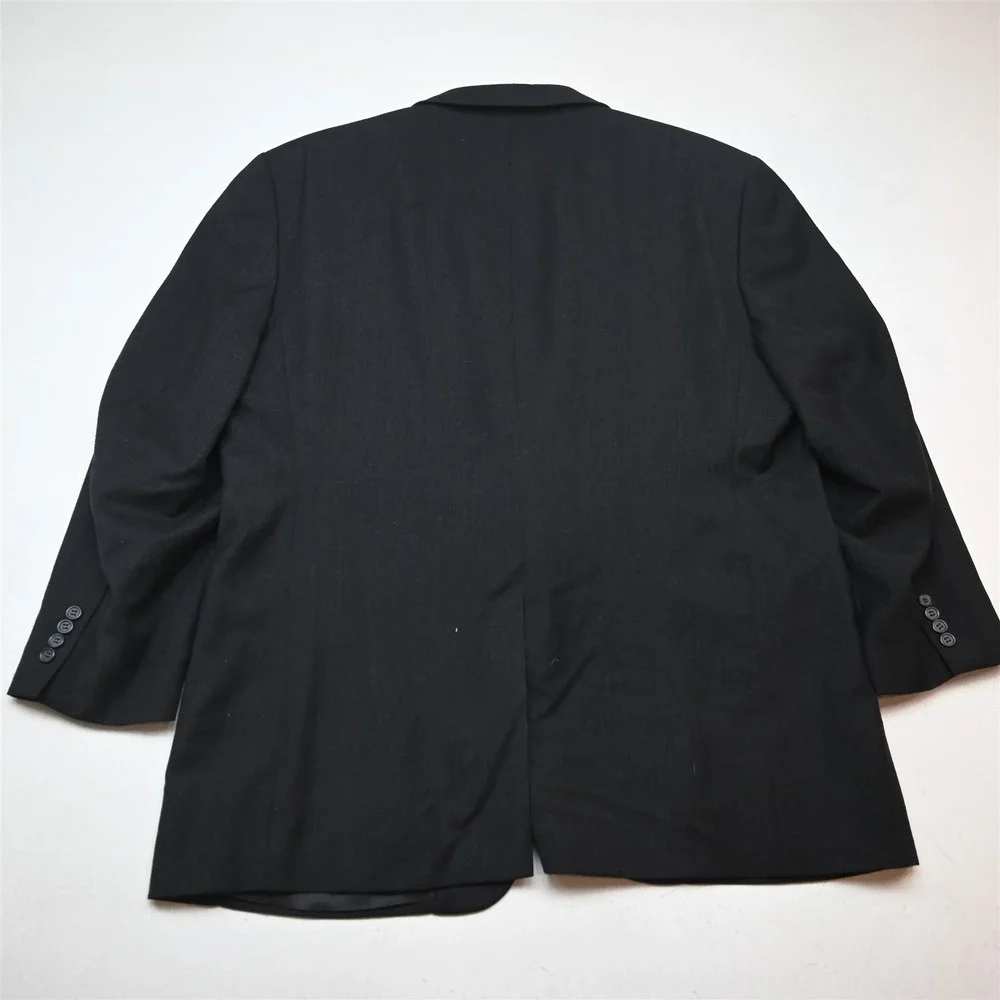 Jos A Bank 46R 42x30 Gray Wool Cashmere Flannel Mens Jacket Pants Suit